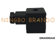 PG9 3P+E DIN43650A 電磁弁コイルコネクタ AC DC IP65 黒