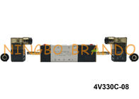 1/4&quot; NPT 4V330C-08 AirTACのタイプ空気の電磁弁5/3の方法近い中心AC220V DC24V