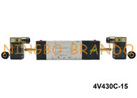 PT 1/2」4V430C-15 Airtacのタイプ終わりの中心の逆の電磁弁5/3の方法AC110V AC220V