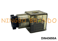 LED DIN 43650のタイプAが付いているDIN43650Aの電磁弁のコイルのコネクター