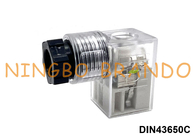 LED DIN 43650の形態Cが付いているDIN43650Cの電磁弁のコイルのコネクター