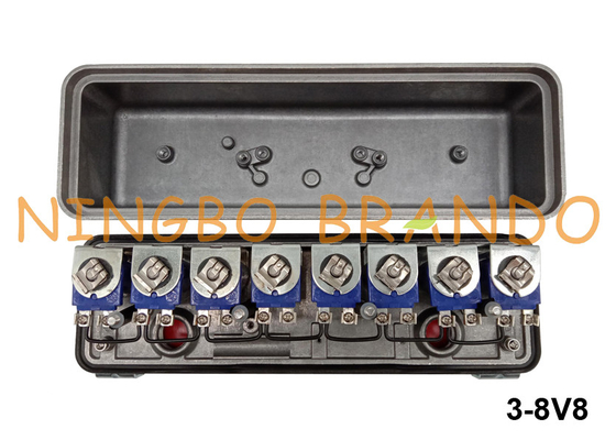 3-8V8 Goyenのタイプ ソレノイドの試験弁のエンクロージャ12VDC 24VDC 110VAC 220VAC