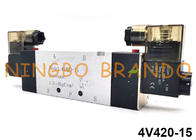 4V420-15 Airtac タイプ 5/2 ウェイ ダブルコイル空気圧電磁弁 24V 220V