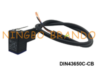 DIN43650C IP67 LEDが付いている防水形成されたケーブルの電磁弁のコネクター