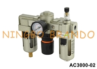 AC3000-02 1/4' SMC型 圧縮フィルター調節器 潤滑器 空気源処理