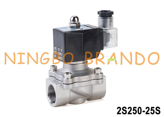 2S250-25 1&quot;' ステンレス鋼電磁弁 水用ガス油用 24V 220V