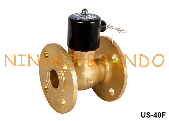 1-1/2' DN40 フランジ 熱水蒸気 銅 電磁弁 220VAC 110VAC 24VDC