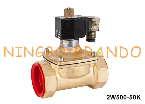 2'' 2 Way 通常開いた青銅水電磁弁 220VAC 110VAC 24VDC 12VDC