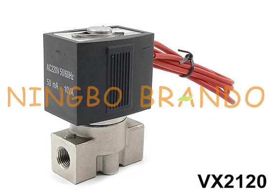 SMC型 VX2120-02 ステンレス鋼ソレノイドバルブ 1/4' 24V 220V