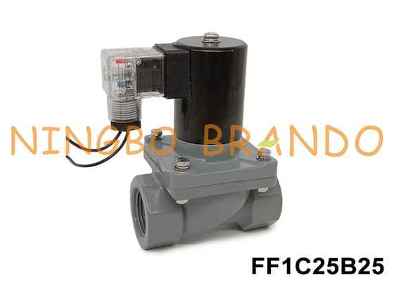 1'DN25防腐電磁弁 CPVC体 24V 110V 220V