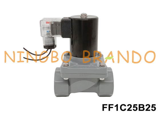 1'DN25防腐電磁弁 CPVC体 24V 110V 220V