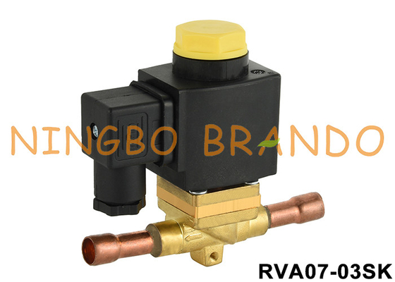 2 Way 3/8' Solder 通常開いた冷却電磁弁 12V 24V 110V 220V
