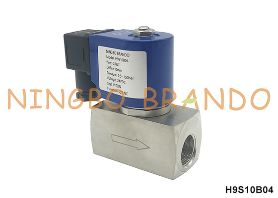 150bar 1/2'' 高圧電磁弁 水気ガス 24V 110V 220V