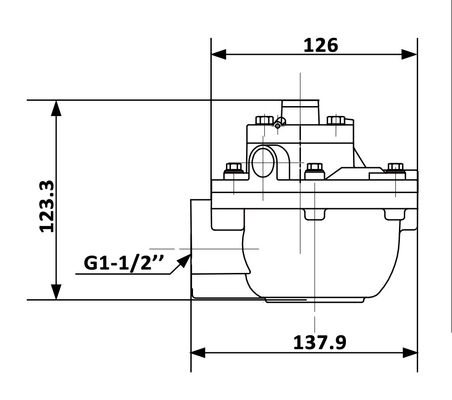 1.5' RCA45T ゴイエン型 産業用バッグハウス用 リモートパイロット パルスジェットバルブ