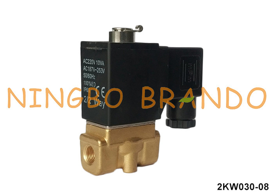 2KW030-08 エアタックタイプ 通常開いた銅電磁弁 220V 110V 24V 1/4'