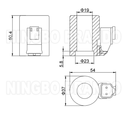 ボッシュ・レックスロス製油圧ソレノイドバルブコイル DC12V DC24V 26W R901050010