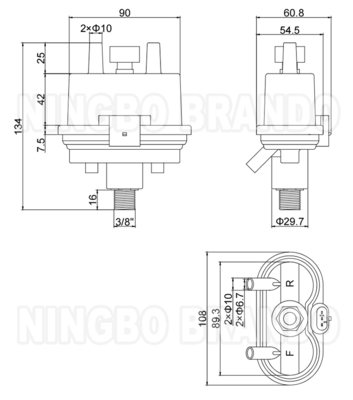 BouMatic Type HiFlo Evolution 8583219 乳搾り機用パルセータ 24VDC