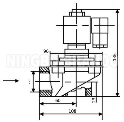 WXYD TDF-Z-25 1'インチ 右角パルスジェットバルブ 産業用バッグフィルター