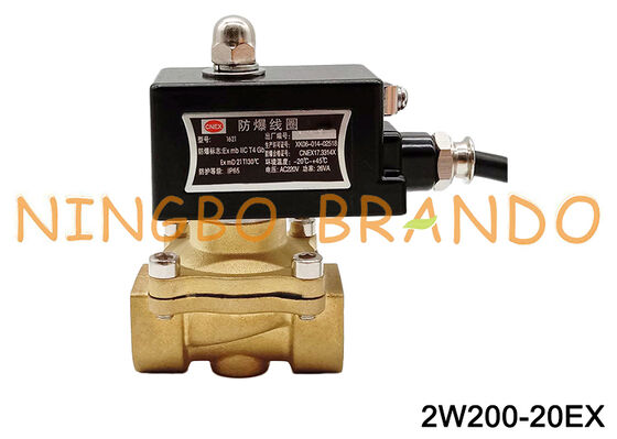 3/4 ''真鍮防爆水電磁弁 12V 24V 110V 220V