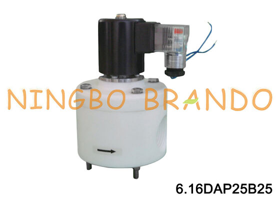 1 '' PTFE 反腐食ソレノイド バルブ酸アルカリ化学耐性