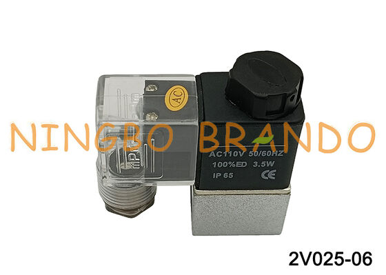Airtac タイプ 2V025-06 1/8 ''流体制御バルブ 2/2way 110VAC AC110V
