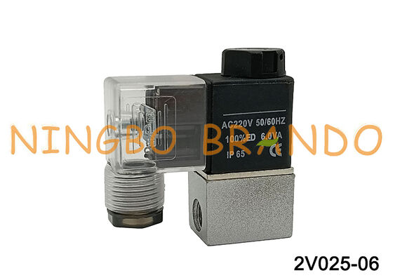 AIRTAC タイプ空気圧電磁弁エアバルブ 2V025-06 AC220V 220VAC