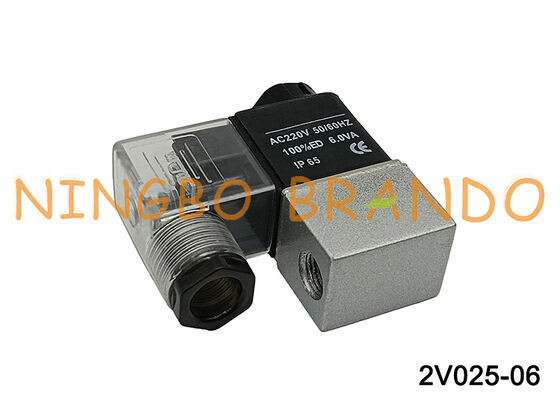 AIRTAC タイプ空気圧電磁弁エアバルブ 2V025-06 AC220V 220VAC