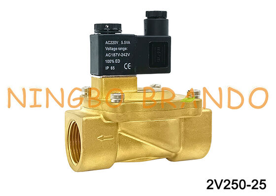 Airtac タイプ 2V250-25 2 方電磁弁エアバルブ AC220V 110V DC12V 24V