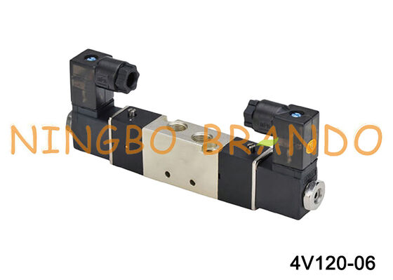 Airtac タイプ 4V120-06 電磁エアバルブ 5/2 ダブル空気圧電磁弁