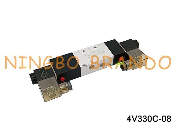 AIRTAC 型電磁弁エアバルブ 4V330C-08 DC 12V 24V AC 110V 220V