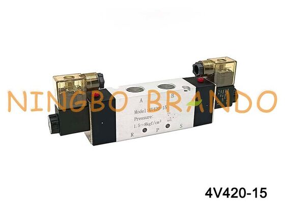 AIRTAC タイプ電磁弁エアバルブ 4V420-15 DC 12V 24V AC 110V 220V
