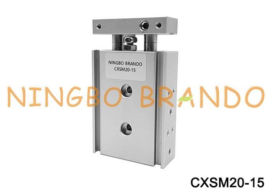 SMC タイプ CXSM20-15 シリンダーガイドデュアルロッド空気圧エアシリンダー 20 ミリメートルボア 15 ミリメートルストローク