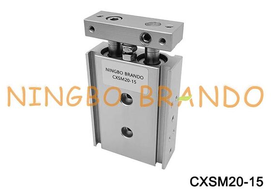SMC タイプ CXSM20-15 シリンダーガイドデュアルロッド空気圧エアシリンダー 20 ミリメートルボア 15 ミリメートルストローク
