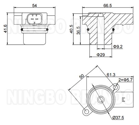 WABCOタイプ442 051 021 1 BMWエアサスペンション用の電磁弁コイル 12VDC 0.96A