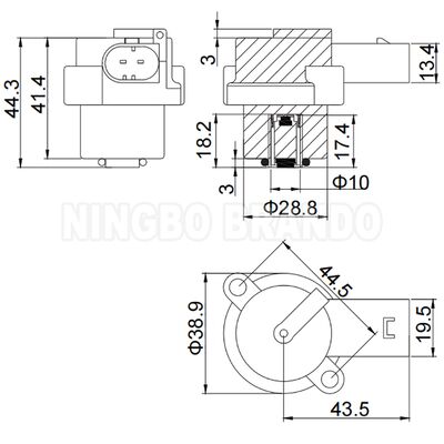 12VDC 4Z01015200 空気懸垂ポンプコンプレッサー用の電磁気コイル