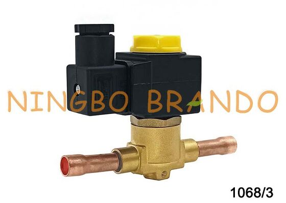 キャステルタイプ電磁弁 3/8'' はんだ 1068/3A7 空調冷凍用電磁弁