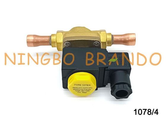 カステルタイプ ソレノイドバルブ 1/2'' はんだ 1078/4 1078/4A6 1078/4A7 24V 110V 220V