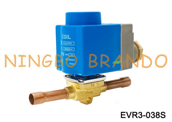 ソレノイド バルブ Danfoss タイプ 032F1204 EVR 3 3/8 インチ はんだ NC