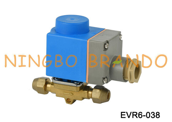 Danfoss タイプ 3/8 インチ ソレノイド バルブ EVR6 3/8 インチ 10 mm フレア 032L8072