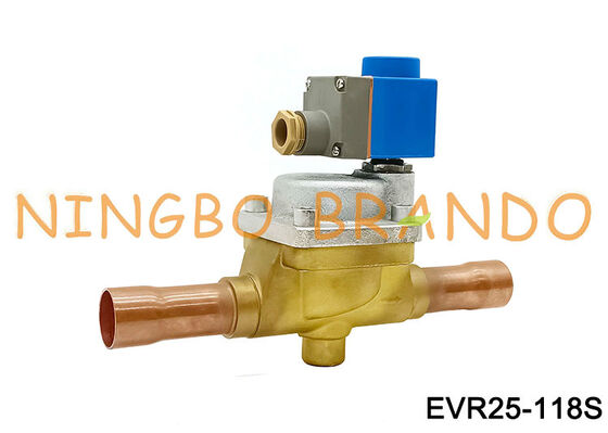Danfoss タイプ 032L2201 ソレノイド バルブ EVR 25 はんだ ODF 1 1/8 インチ
