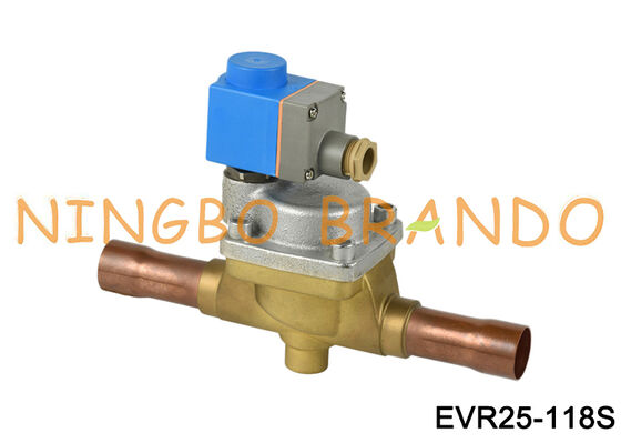 Danfoss タイプ 032L2201 ソレノイド バルブ EVR 25 はんだ ODF 1 1/8 インチ