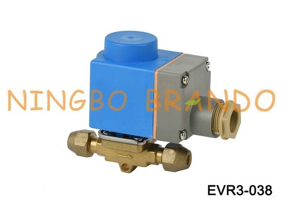ソレノイド バルブ Danfoss タイプ EVR 3 NC フレア 3/8 インチ SAE 032F8116