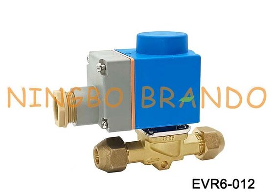 ソレノイド バルブ Danfoss タイプ EVR 6 NC フレア 1/2 インチ SAE 220VAC