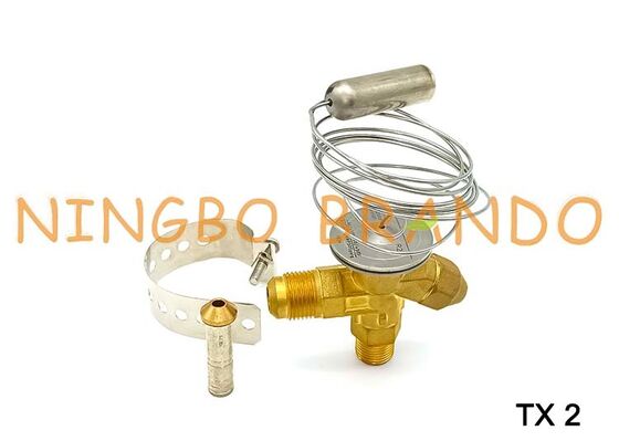 Danfoss タイプ 068Z3206 TX2 サーモスタット膨張バルブ 3/8 インチ x 1/2 インチ フレア