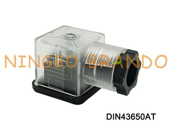 DIN43650A Solenoid Valve Coil Connector 18mm Transparent DIN 43650 Type A