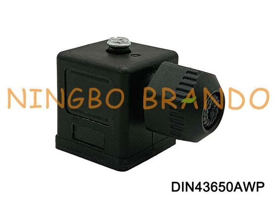 DIN43650A Waterproof Solenoid Valve Coil Connector IP67