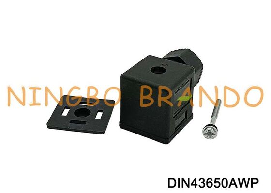 DIN43650A Waterproof Solenoid Valve Coil Connector IP67