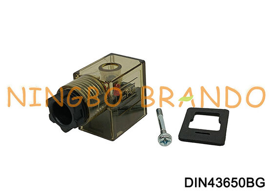 LED DIN 43650 タイプ B が付いている DIN43650B ソレノイド バルブ コイル コネクタ