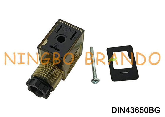 LED DIN 43650 タイプ B が付いている DIN43650B ソレノイド バルブ コイル コネクタ