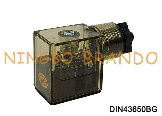 LED DIN 43650 タイプ B が付いている DIN43650B ソレノイド バルブ コイル コネクタ
